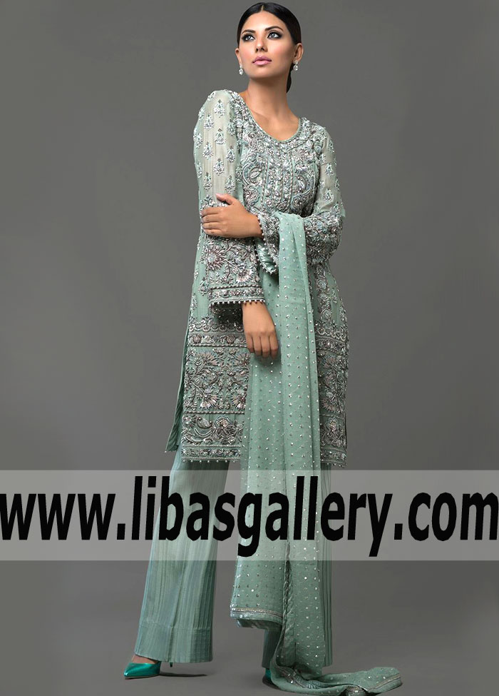 Party wear Suits by Fashion Designer Nomi Ansari Abu Dhabi UAE Pakistani Designer Party Wear