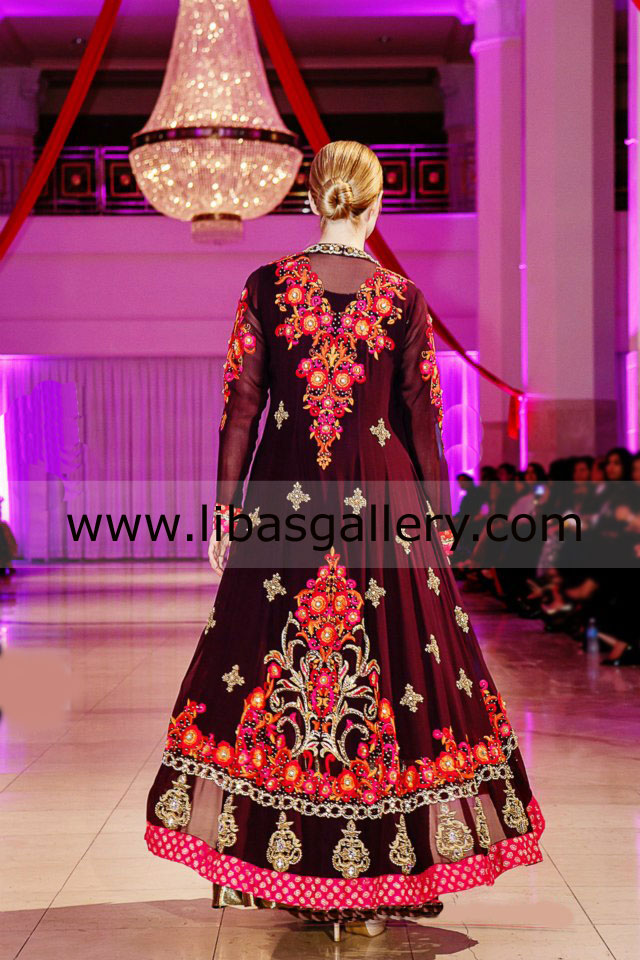 Dark Maroon Mirage Evening Party Dress 