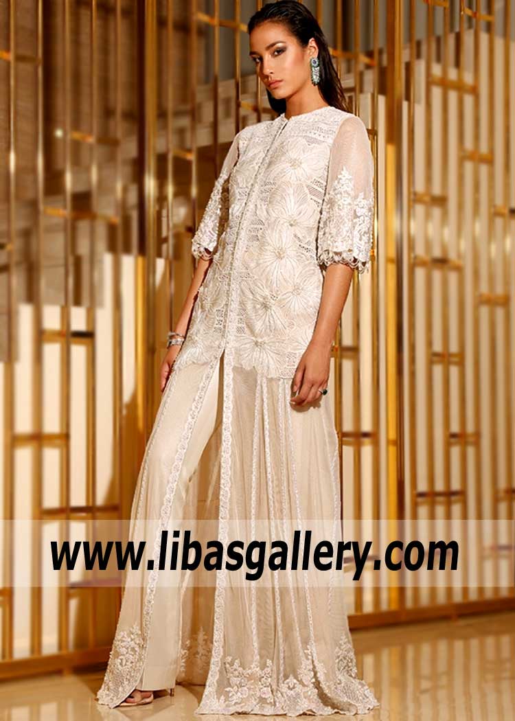 Magestic Off White Party Wear for Evening Event