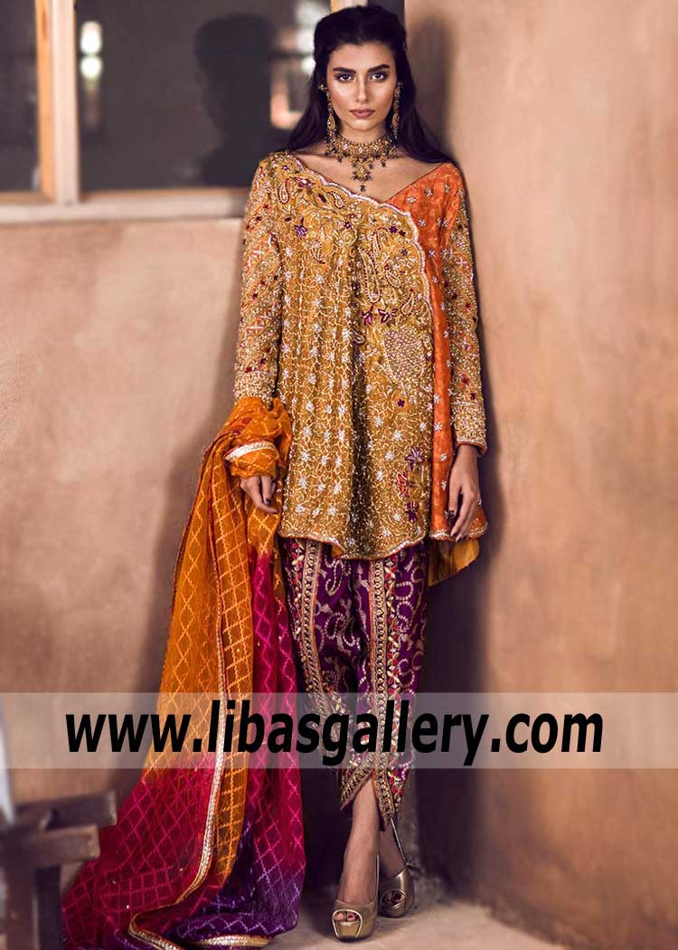 High Fashion Chic Angrakha Dress for All Formal and Special Occasions
