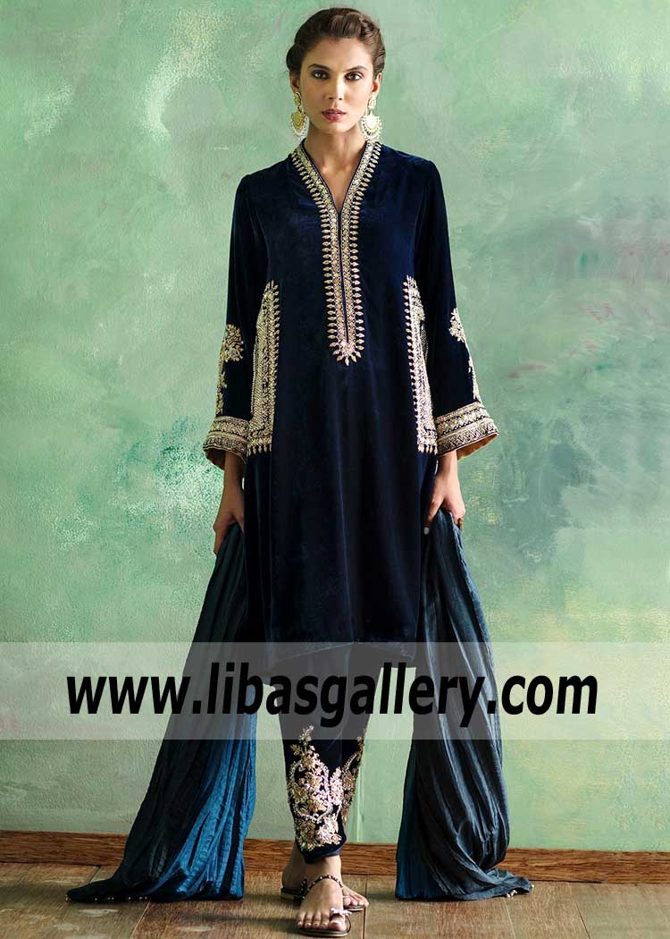 Dreamy Sapphire Evening Dress for Party and Formal Events