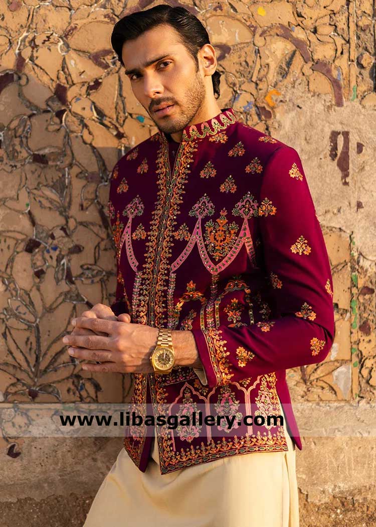 Luxury hand artistry Groom prince coat