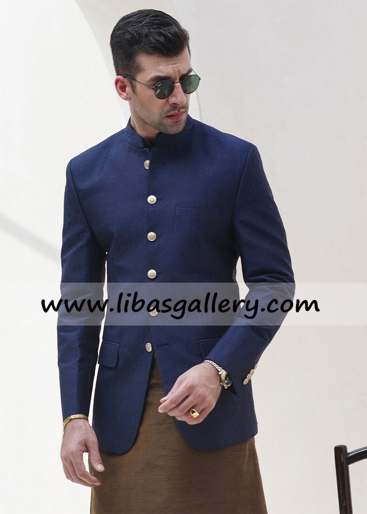 blue prince coat for man perfect stitching and finishing shop online with brown kurta pajama inner bristol cambridge UK