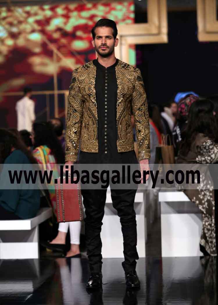 cut work computer embroidered wedding prince coat for groom look different on nikah barat uk usa canada