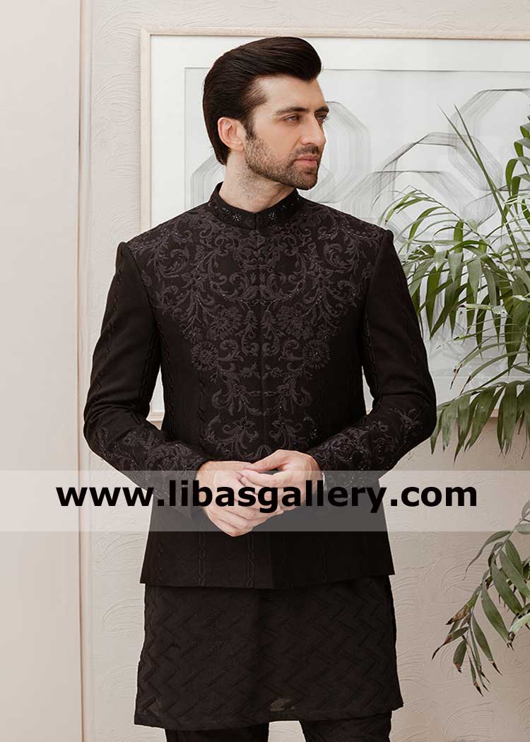 Man Embroidered prince jacket for mehndi wedding