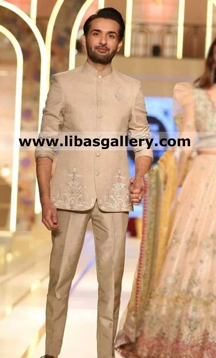 Top class branded prince coat with embellishment for groom dulha