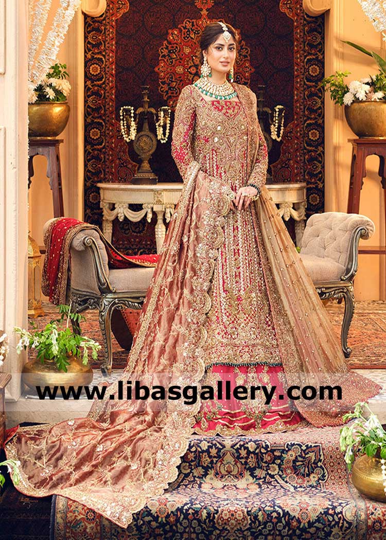Red Luxury Bridal Lehenga Dress for Nikah