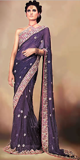 Royal Purple Sari Lawrance