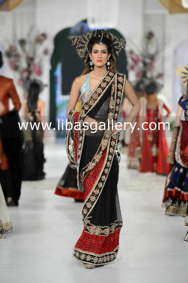 Astounding Saree for Wedding Dress Special Events Ammar Shahid Saree Collection BCW 2013