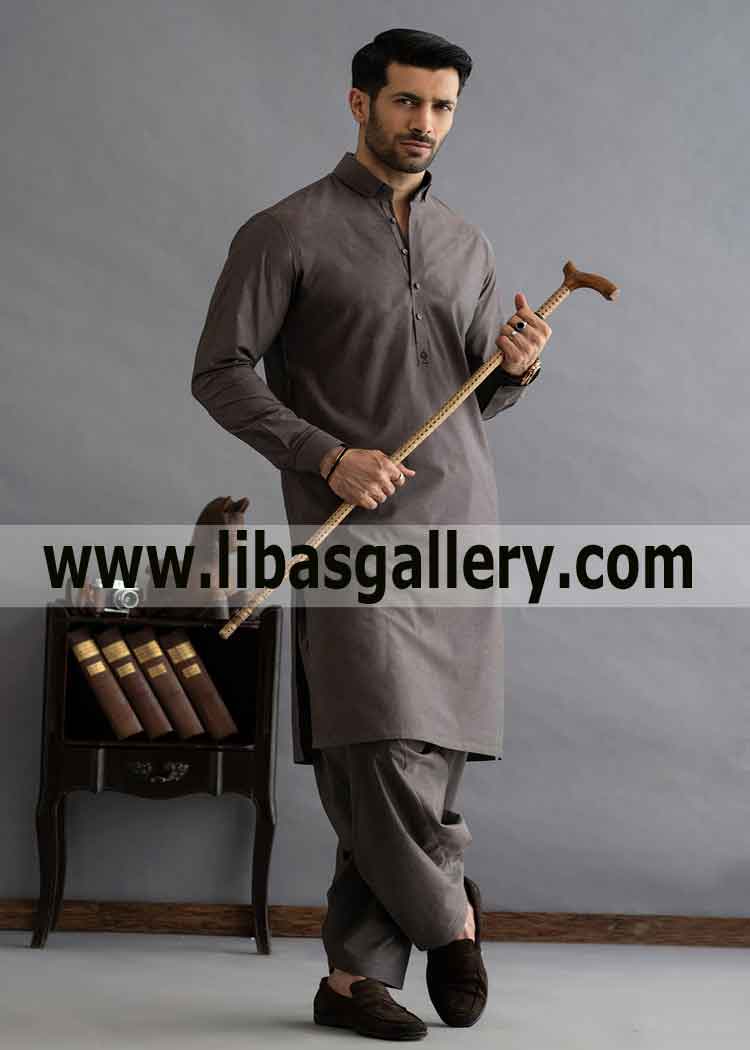 latest design walnut textured Cotton premium quality fabric kameez shalwar for men Small Medium Large XL XXL Pakistan