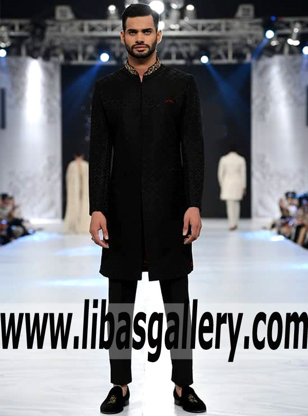 Elegant Mens Designer Sherwani for Valima or Reception