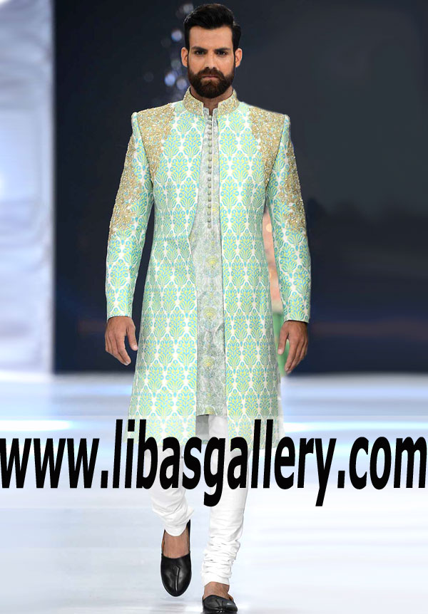 Pleasant Embellished Menswear Sherwani for Evening and Formal Occasions