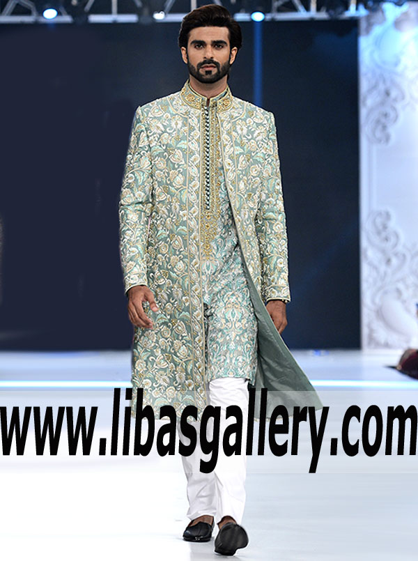 Modern Styles Wedding Sherwani Suit for Wedding Ceremony and Functions