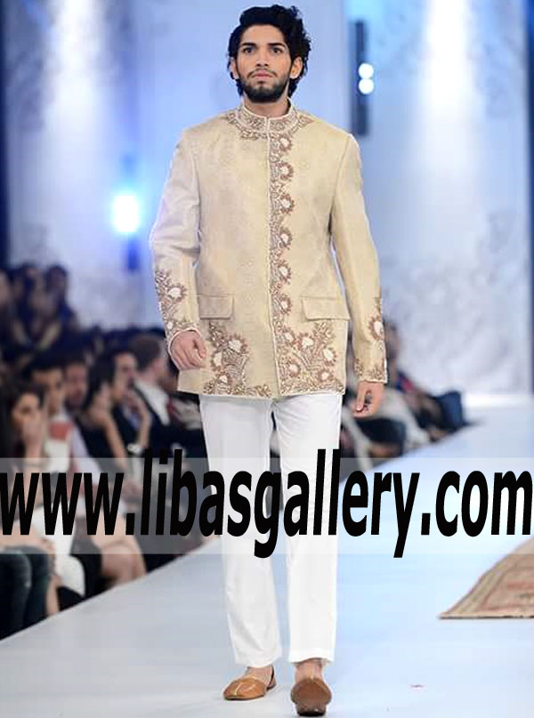 Custom Bespoke Sherwani for Wedding and Social Event