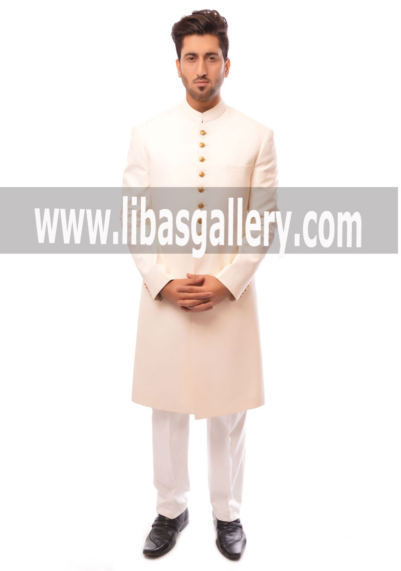 Wedding Couple Discussing most wanted latest sherwani suit to wear on Wedding day Nikah Day Dulha day UK USA Canada Saudi Arabia UAE Dubai