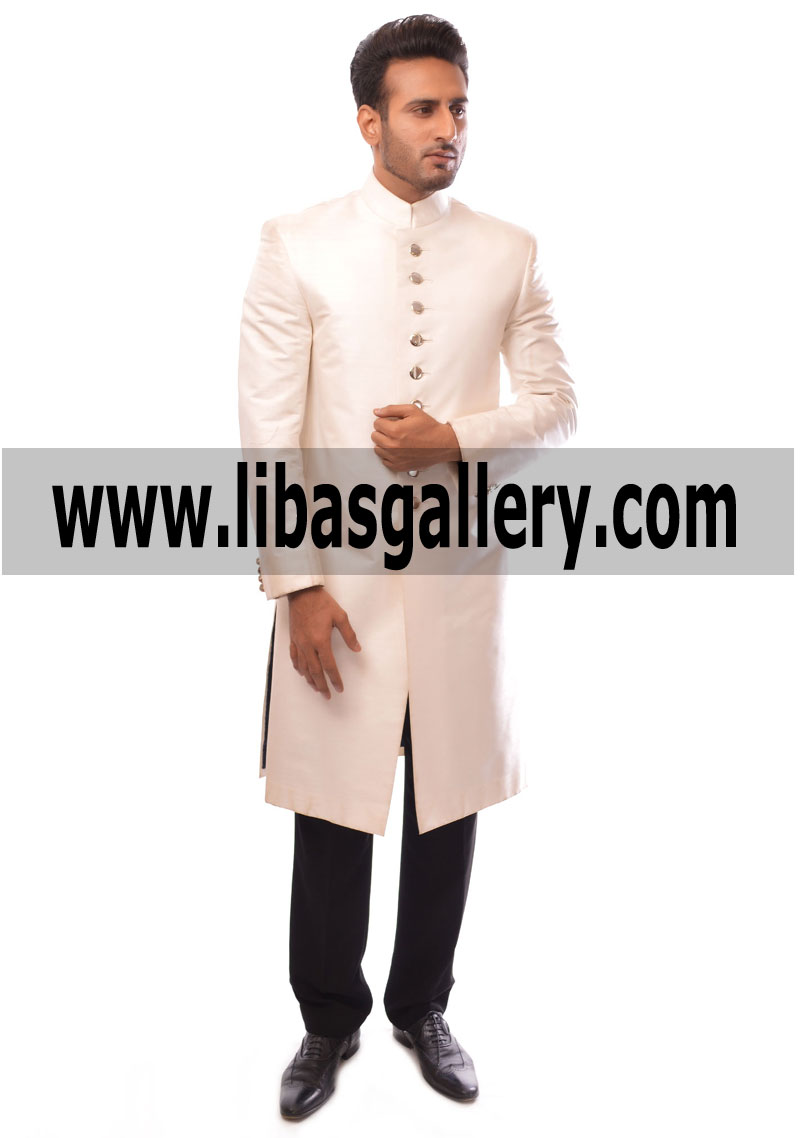 Complete Groom Complete Man Complete Dulha 2017 looking on Wedding Sherwani Suit smiling among Guests of Wedding Abu Dhabi UAE Sharjah Dubai Saudi Arabia