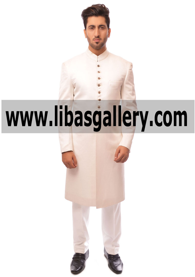 Most Wanted Sherwani Suit 2017 for Groom Dulha Nosha Jamai Raja Turban Pagdi and khussa shoes can be added on additional payment Norway Switzerland Slovenia