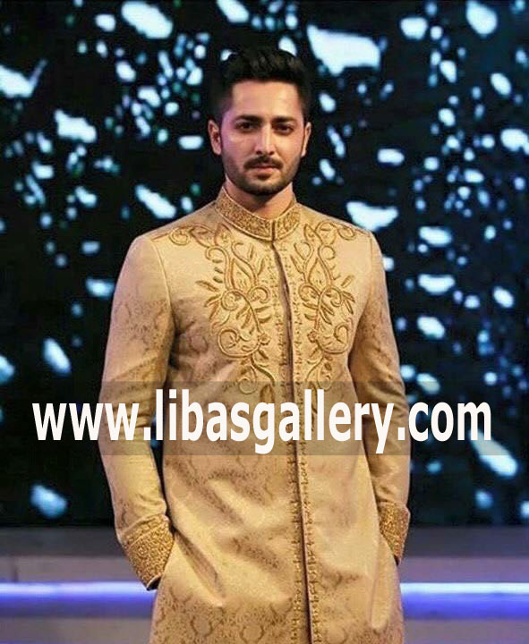 Latest Wedding Sherwani Suit for Groom to look Smart 