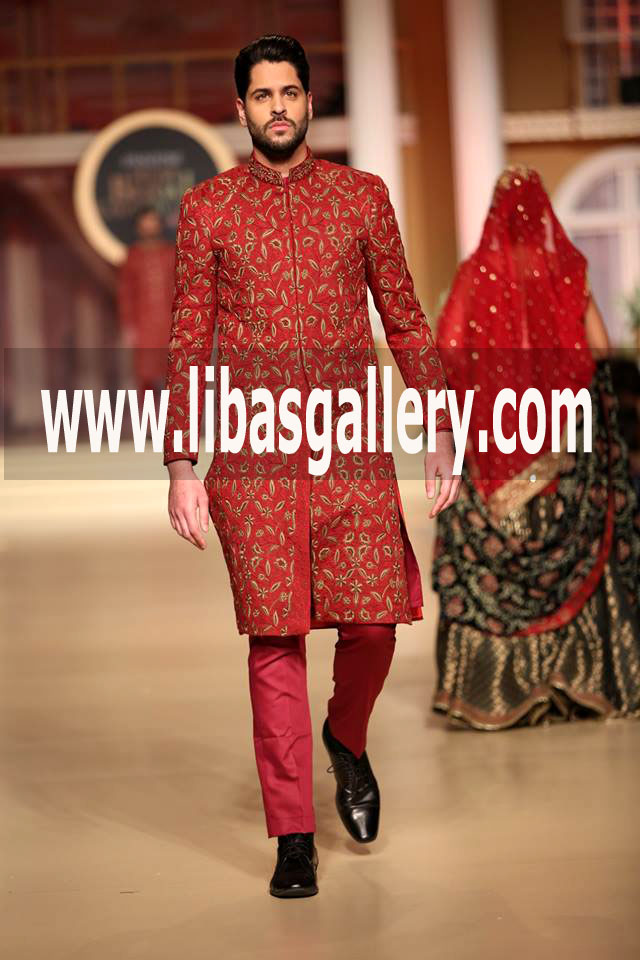 Custom made Sherwani suit for Groom Wedding Shadi Season  A