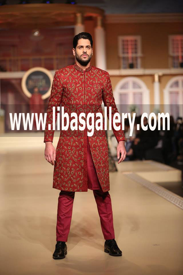 Custom made Sherwani suit for Groom Wedding Shadi Season  A