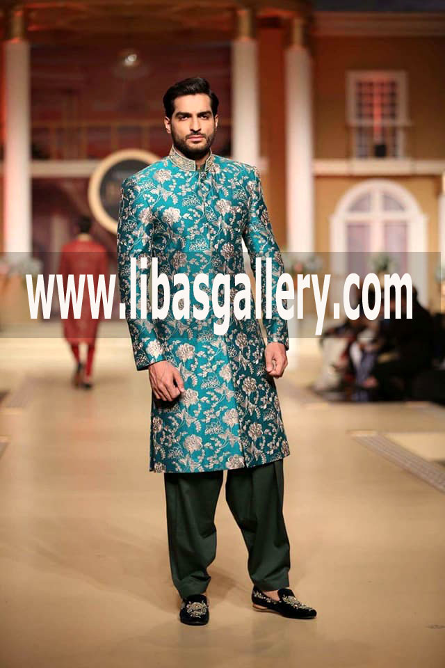 Jamawar Banarsi Groom Wedding Sherwani Suit Best For Wedding Shadi Season 2018 Shop Online 