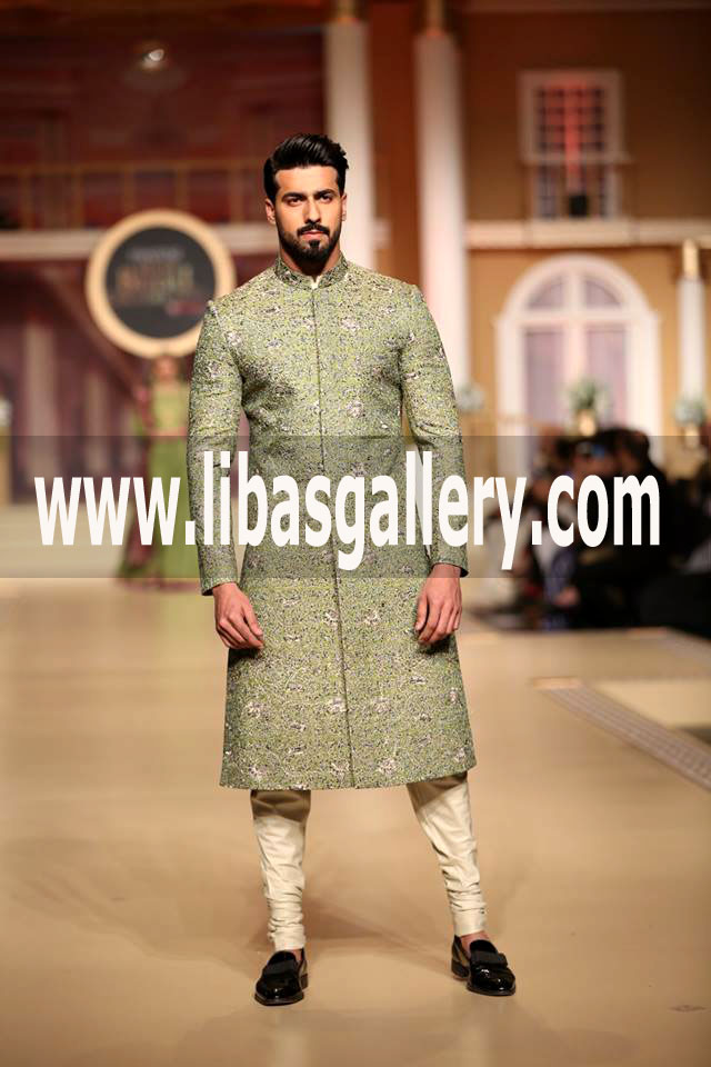 Bespoke Sherwani Suit Shop online for Groom Dulha Nosha Wedding Shadi season 2018