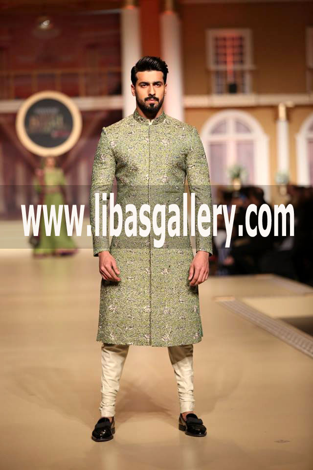 Bespoke Sherwani Suit Shop online for Groom Dulha Nosha Wedding Shadi season 2018