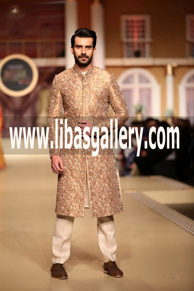 Groom Wedding Sherwani Suit Embroidered latest for Shadi Marriage