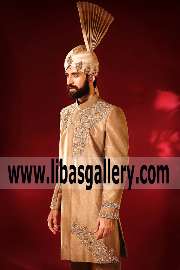 Groom Wedding Sherwani Punjabi Kulla 2018 A