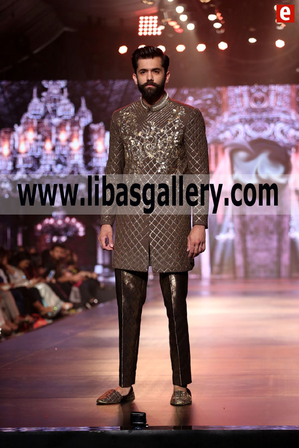 Groom Dulha indo Western Style Sherwani 2018 A
