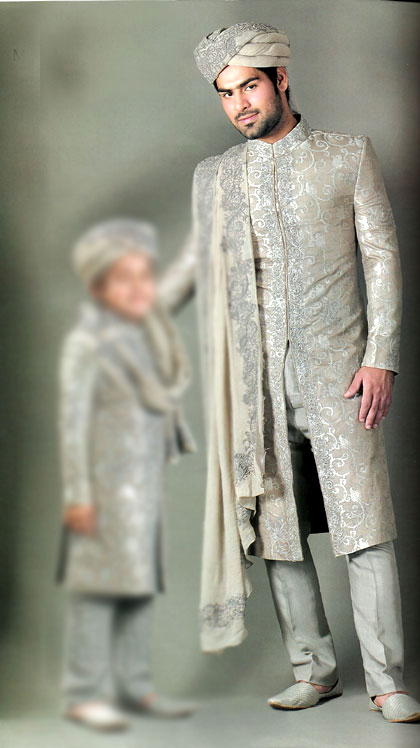 Silver Grey sherwani