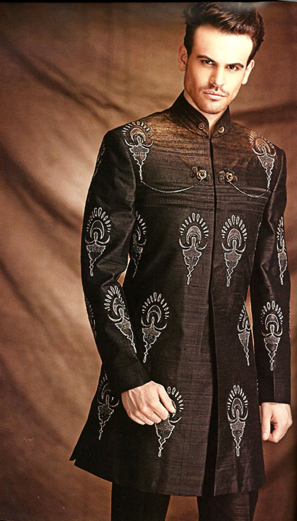 Black Sherwani Anwen