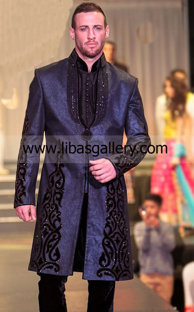 Asiana Bridal Show London 2013-2014 Ziggi Studio Luxurious Modern Weddingwear for Groom Sherwanis Shops in UK USA Canada Pakistan India Australia Saudi Arabia Norway Sweden Scotland Dubai Behrain Qatar