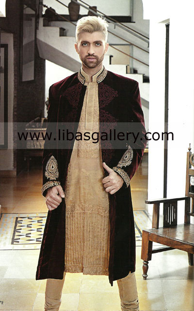 Pakistani Designer Sherwani Style 242