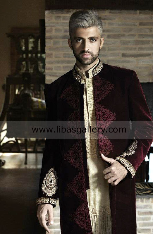 Pakistani Designer Sherwani Style 242