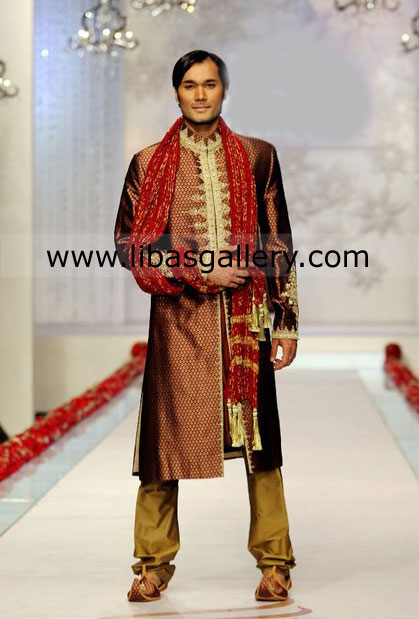 Pakistani Designer Sherwani Style 247