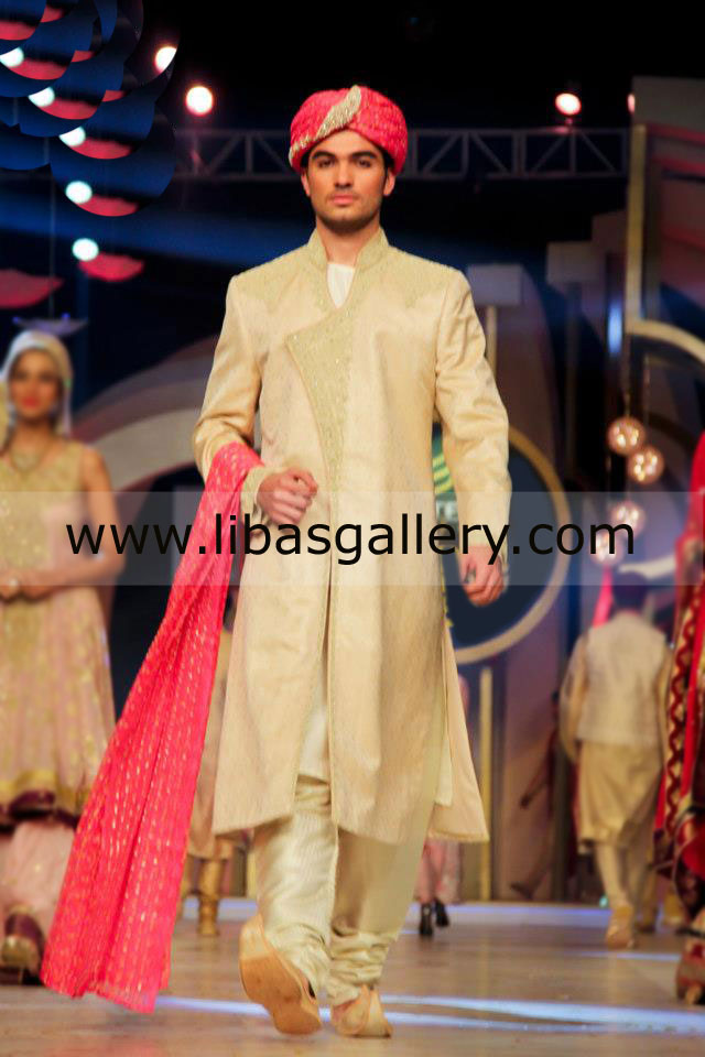 Pakistani Designer Sherwani Style 252