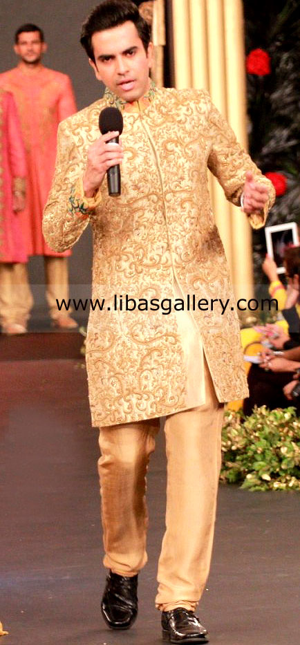 Pakistani Designer Sherwani Style 275