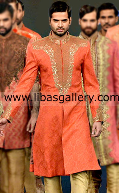 Pakistani Designer Sherwani Style 276