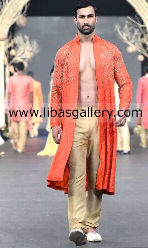 Pakistani Designer Sherwani Style 278