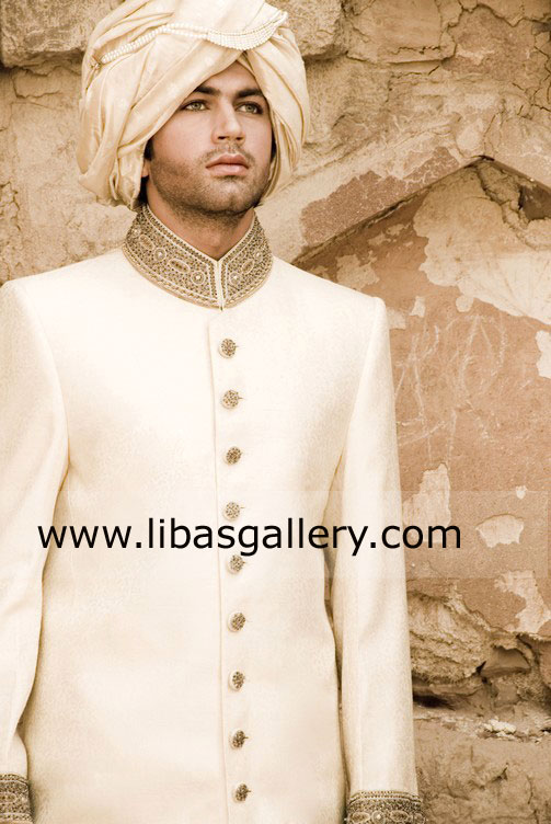 Classic hand work Designer Sherwani CALLA LILY