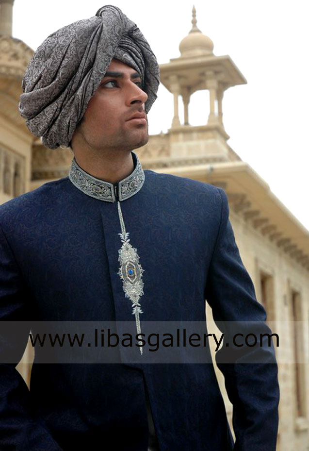 Pakistani Designer Sherwani Style 313