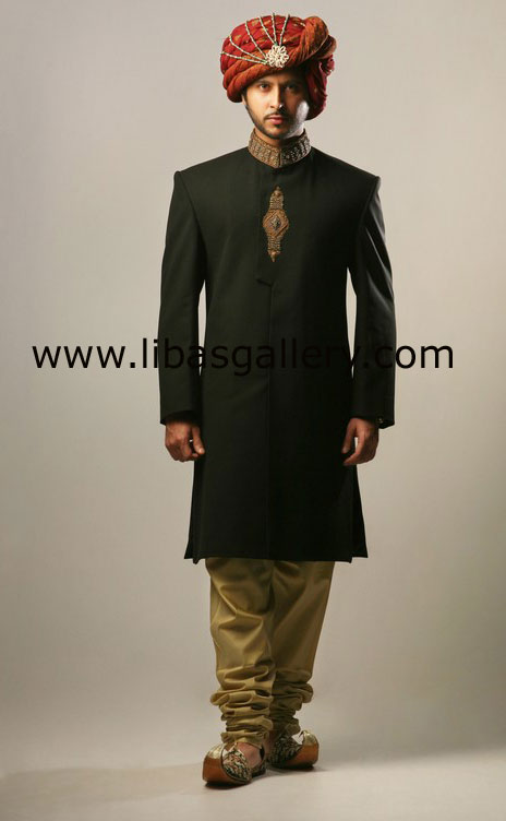 Pakistani Designer Sherwani Style 321