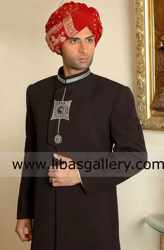 Pakistani Designer Sherwani Style 323