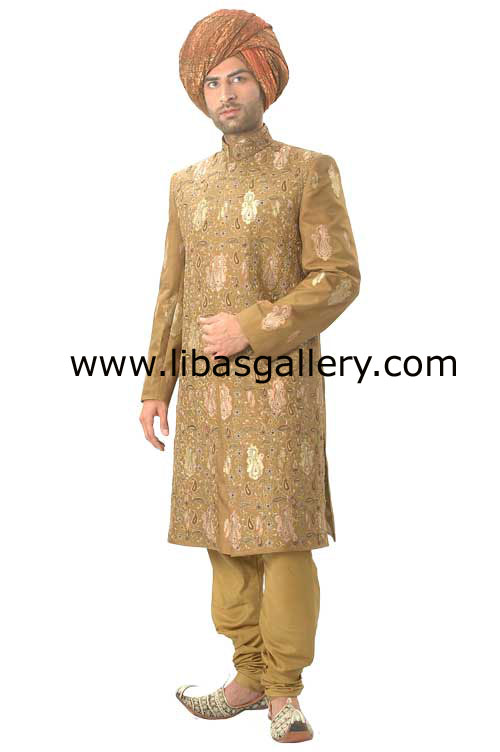 Pakistani Designer Sherwani Style 330