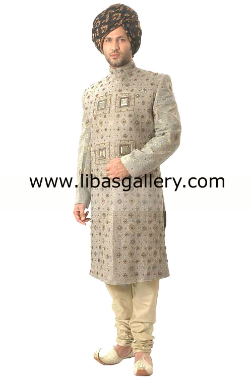 Pakistani Designer Sherwani Style 333