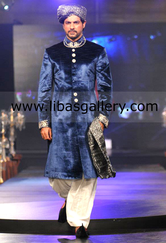 Pakistani Designer Sherwani Style 373