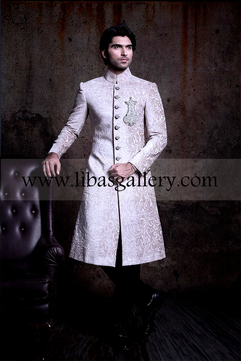 Beautiful Embroidered Wedding Sherwani