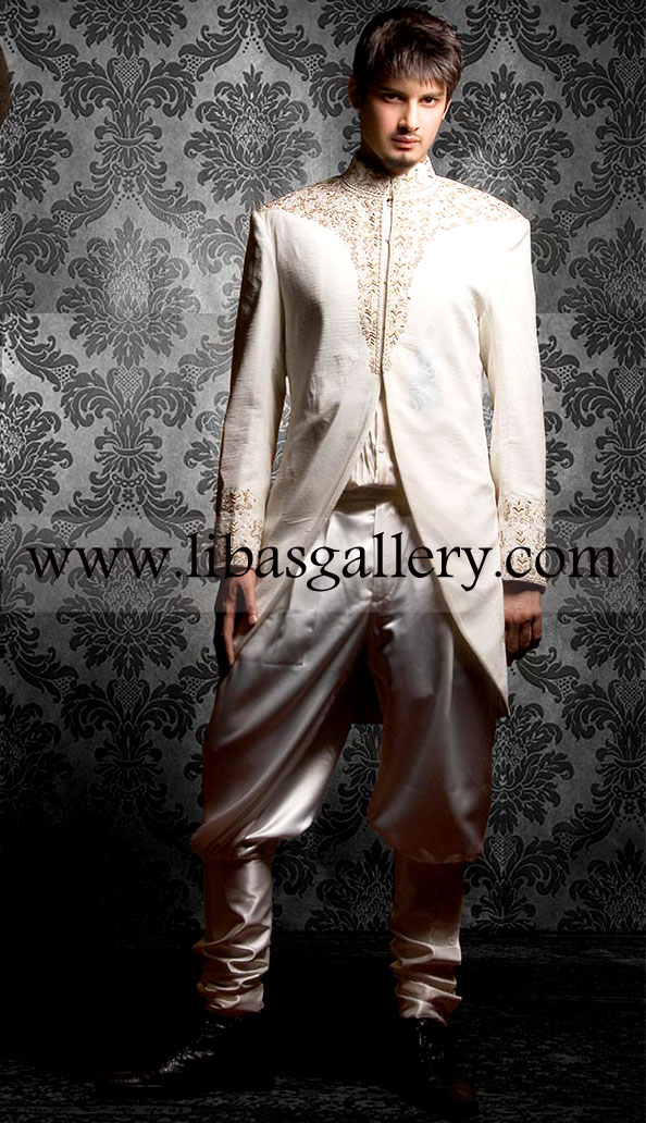 Pakistani Designer Sherwani Style 412