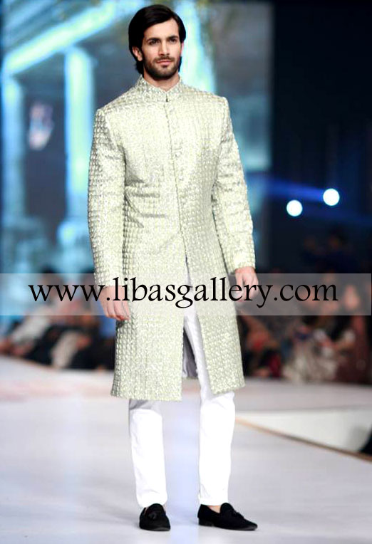 Pakistani Designer Sherwani Style 419